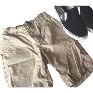 Old Navy Beige Bermuda Shorts Adjustable Waist Cotton Shorts Size Boys 6